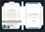Ken Griffey Jr. Autographed 2017 Panini National Treasures Booklet Card #LBMD-KG2 Game Used Jersey Bat Relic Seattle Mariners #82/99 Beckett BAS Witness #3W342466