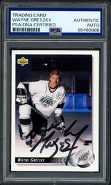Wayne Gretzky Autographed 1992-93 Upper Deck Card #25 Los Angeles Kings PSA/DNA #85490988