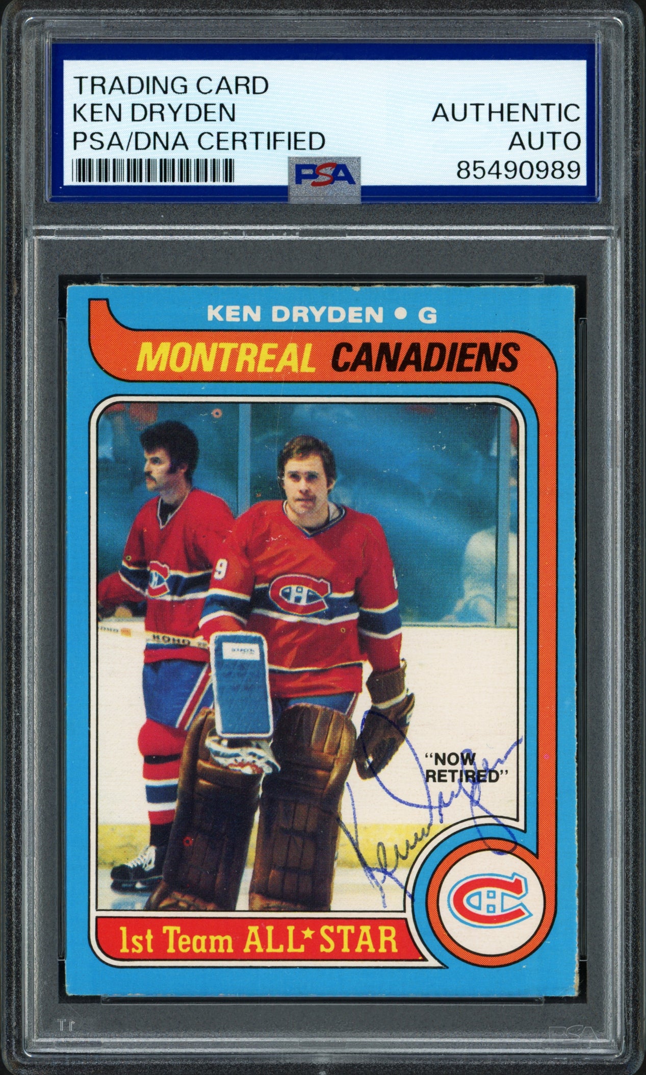 Ken Dryden Autographed 1979-80 O-Pee-Chee Card #150 Montreal Canadiens PSA/DNA #85490989