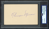 Thurman Munson Autographed 3x5 Index Card New York Yankees Auto Grade Gem Mint 10 PSA/DNA #85470719