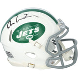 Omar Cooper Jr. Autographed New York Jets White 2024 Alternate Onfield Classic Speed Mini Helmet Fanatics