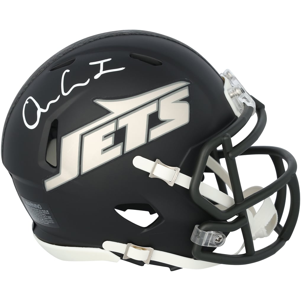 Omar Cooper Jr. Autographed New York Jets Black Rivalries Speed Mini Helmet Fanatics