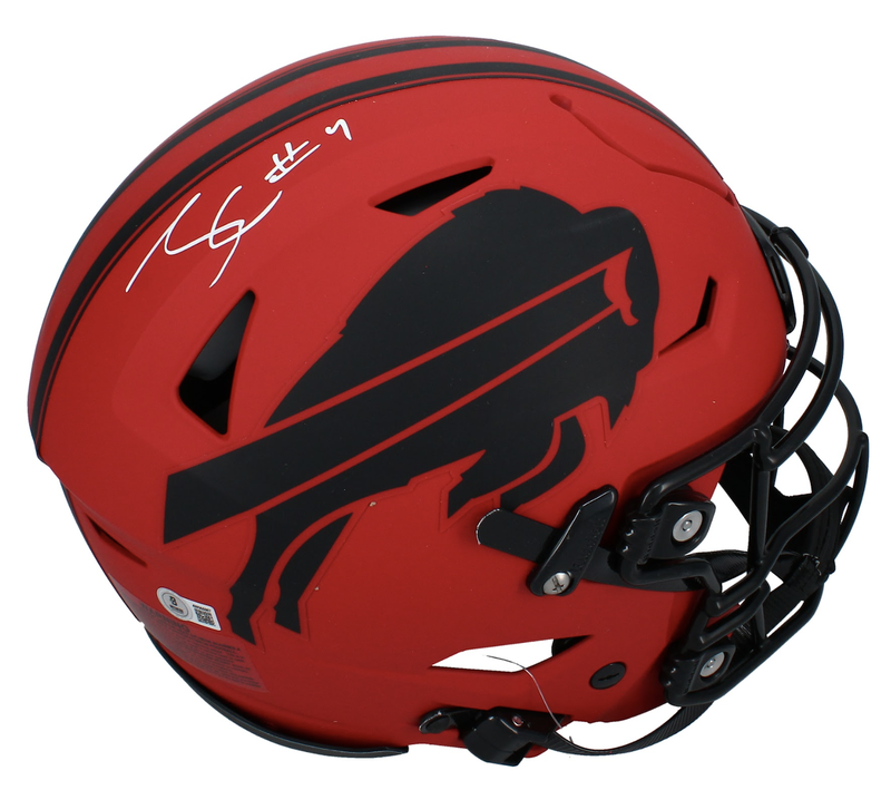 James Cook Autographed Buffalo Bills RAVE Speedflex Authentic Helmet Beckett