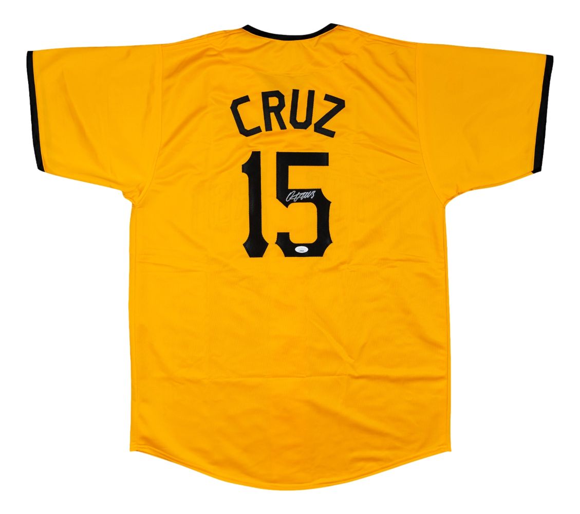 Oneil Cruz Pittsburgh Signed Yellow Baseball Jersey JSA