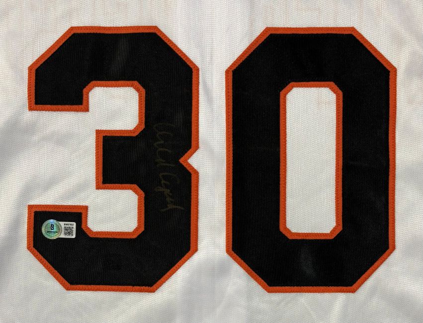 Orlando Cepeda San Francisco Signed White Baseball Jersey BAS
