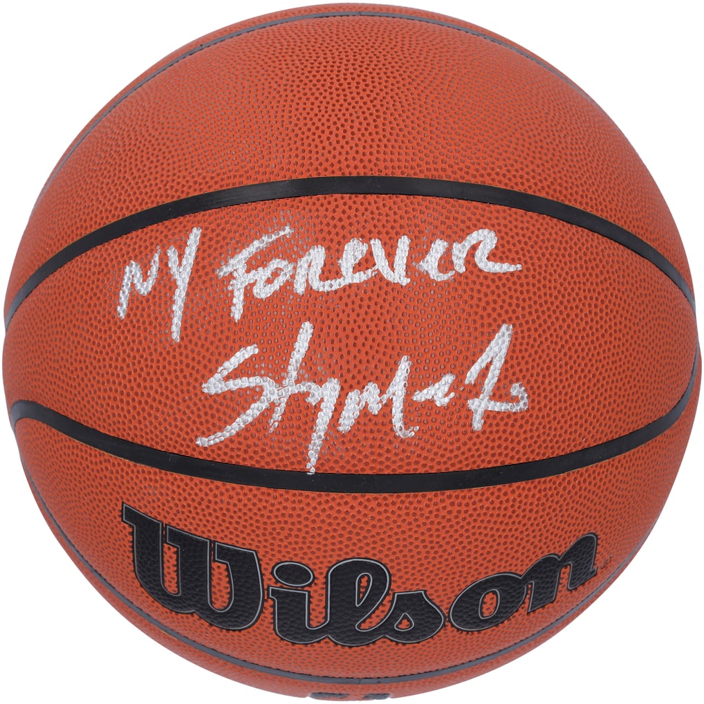 Carmelo Anthony Autographed/Inscribed "NY FOREVER" Wilson Authentic Series NBA Indoor/Outdoor Basketball Fanatics