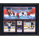 Alexander Ovechkin Framed 20x24 Record Goal 895 Collage w/ 2025 Game Used Ice
