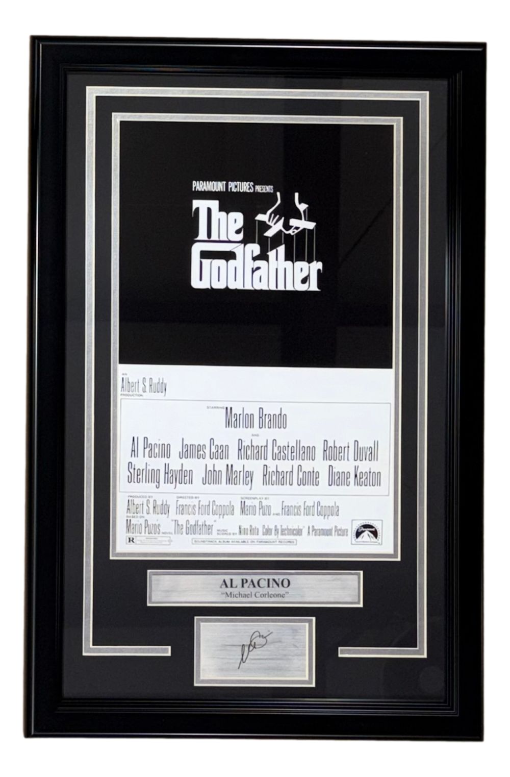 Al Pacino Framed 11x17 The Godfather Photo w/ Laser Engraved Signature