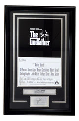 Al Pacino Framed 11x17 The Godfather Photo w/ Laser Engraved Signature
