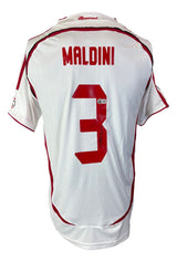 Paolo Maldini Signed AC Milan 2007 Champions League Adidas Soccer Jersey BAS