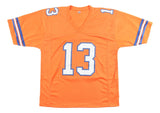 Pat Bryant Denver Signed Orange Football Jersey JSA QR Hologram