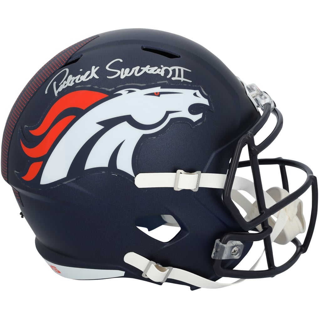 Patrick Surtain II Autographed Denver Broncos 2024 Speed Mini Helmet Fanatics