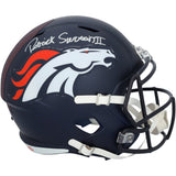 Patrick Surtain II Autographed Denver Broncos 2024 Speed Mini Helmet Fanatics