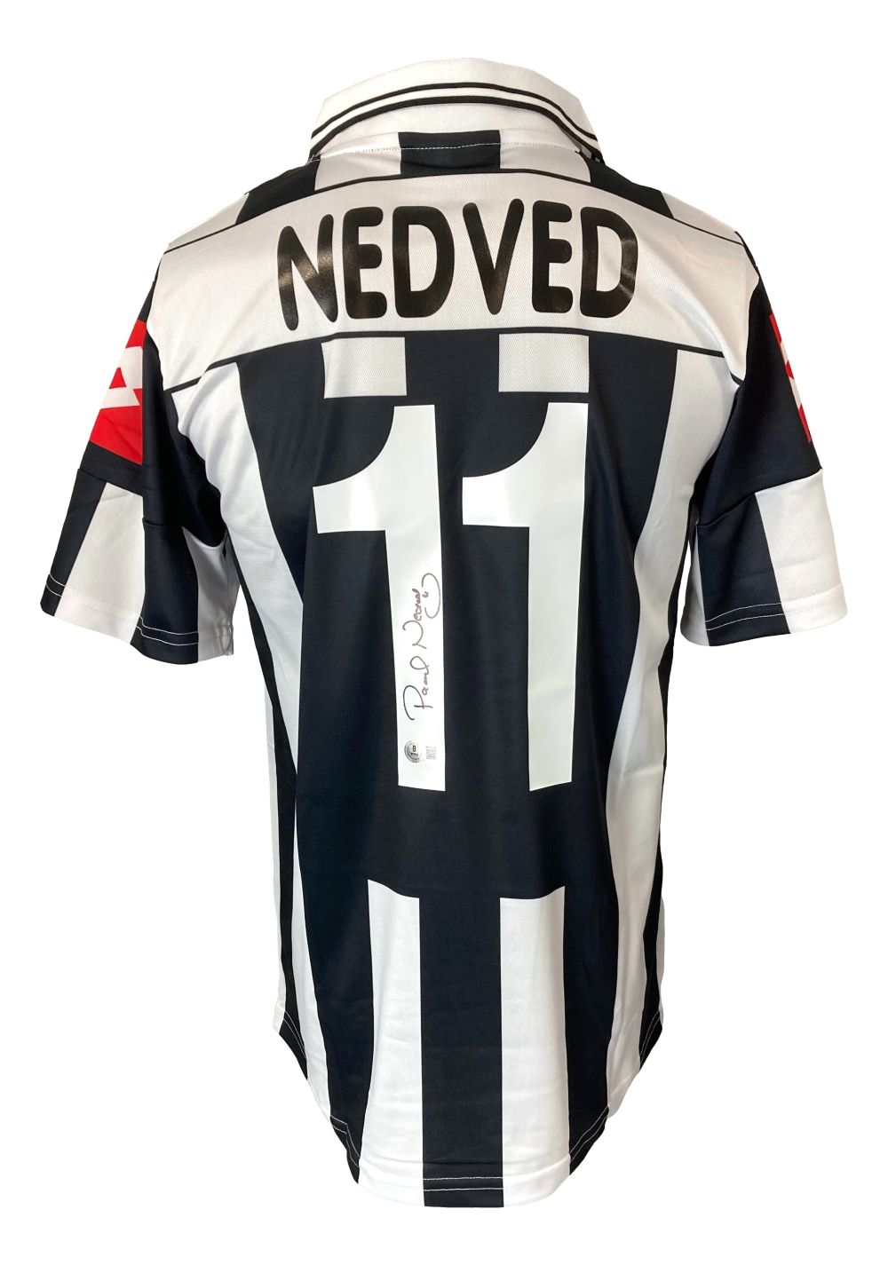 Pavel Nedved Signed Juventus Lotto Soccer Jersey BAS