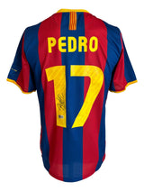Pedro Signed Barcelona Nike Soccer Jersey BAS