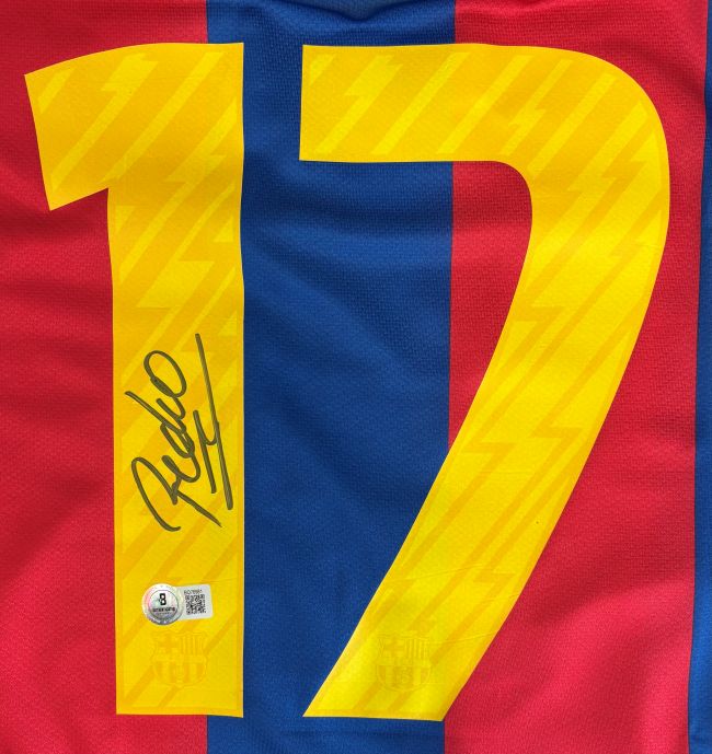 Pedro Signed Barcelona Nike Soccer Jersey BAS