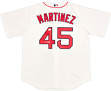 Pedro Martinez Signed Boston Red Sox White Nike Replica Jersey BAS
