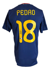 Pedro Signed Spain 2010 Adidas Soccer Jersey BAS