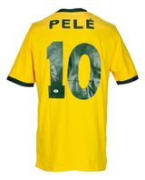 Pele Signed Yellow Brazil Soccer Jersey PSA/DNA - Sports Integrity