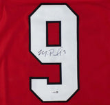 Michael Penix Jr Atlanta Signed Throwback Red Football Jersey JSA QR