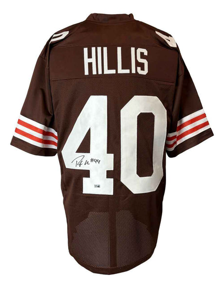 Peyton Hillis Cleveland Signed Brown Football Jersey Sports Integrity