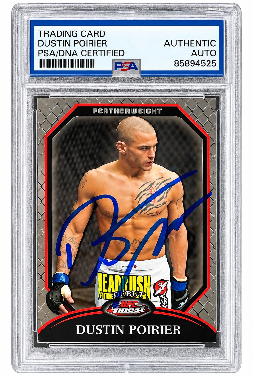 Dustin Poirier Signed 2011 Topps MMA #1 Rookie Card PSA/DNA