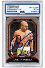 Dustin Poirier Signed 2011 Topps MMA #1 Rookie Card PSA/DNA