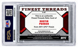 Dustin Poirier Signed 2011 Topps Finest Threads MMA #R-DP Rookie Card PSA/DNA