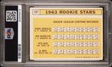 Pete Rose "3x Insc" Signed 1963 Topps #537 Rookie Card Grade 2 Auto 9! PSA Slab
