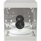 Fanatics Authentic Premium Rotating LED Display Case - Fits Baseball, Hockey Puck & Mini Helmet Stock #252372