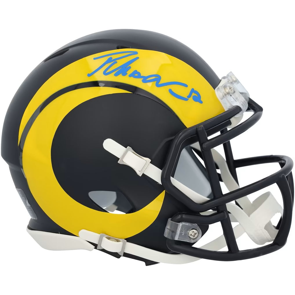 Puka Nacua Signed Los Angeles Rams Rivalries Mini Speed Helmet Fanatics