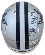 Cowboys Charles Haley Authentic Signed Speed Mini Helmet W/ Case BAS Witnessed