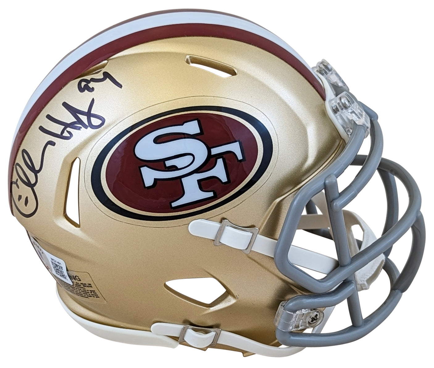 49ers Charles Haley Authentic Signed Speed Mini Helmet W/ Case BAS Witnessed