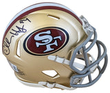49ers Charles Haley Authentic Signed Speed Mini Helmet W/ Case BAS Witnessed