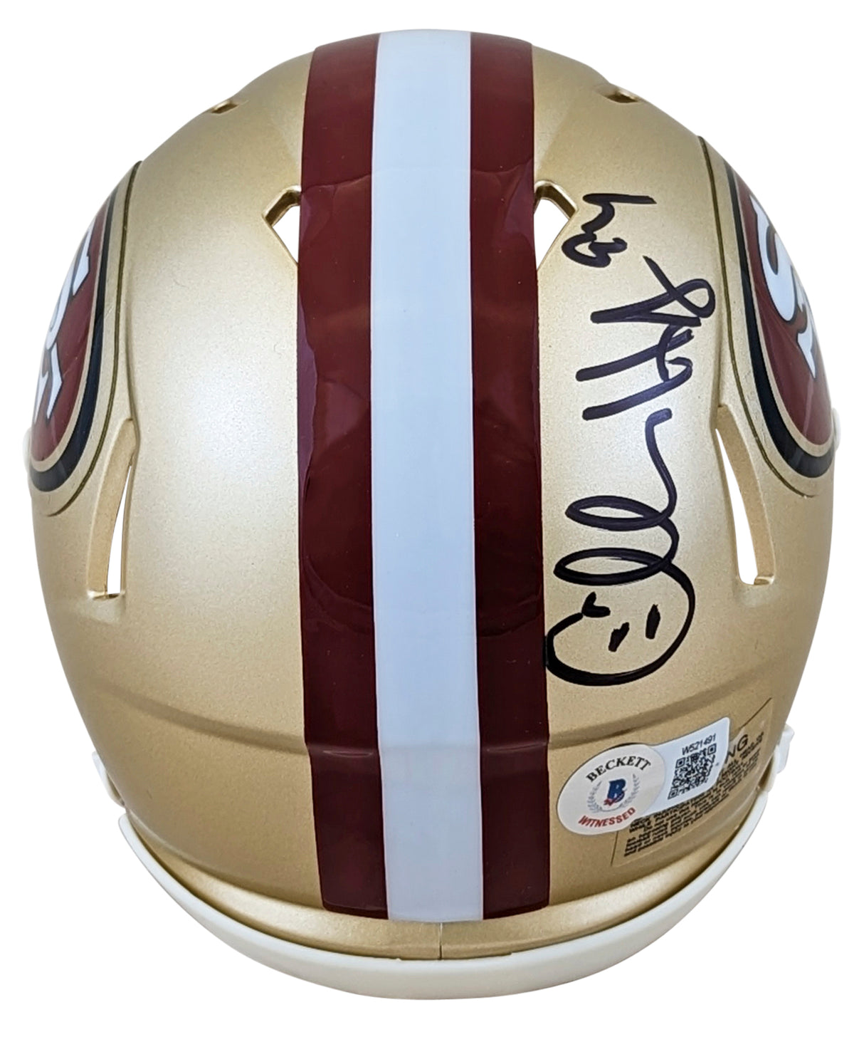 49ers Charles Haley Authentic Signed Speed Mini Helmet W/ Case BAS Witnessed