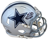 Cowboys Emmitt Smith Authentic Signed Speed Mini Helmet W/ Case BAS Witnessed