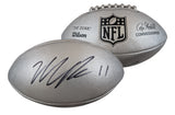 Packers Micah Parsons Signed Wilson Replica Duke Silver Football W/ Case Fan