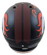 Broncos Shannon Sharpe Signed Full Size Speed Proline Helmet BAS Witnessed
