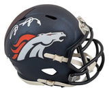 Broncos Shannon Sharpe Authentic Signed 2024 Speed Mini Helmet BAS Witnessed