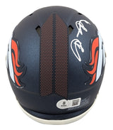 Broncos Shannon Sharpe Authentic Signed 2024 Speed Mini Helmet BAS Witnessed
