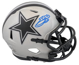 Cowboys Emmitt Smith Authentic Signed Rave Speed Mini Helmet w/ Case BAS Witness