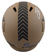 Cowboys Emmitt Smith Signed STS II Full Size Speed Rep Helmet W/ Case BAS Wit