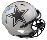 Cowboys Emmitt Smith Signed Rave Full Size Speed Rep Helmet BAS Witnessed