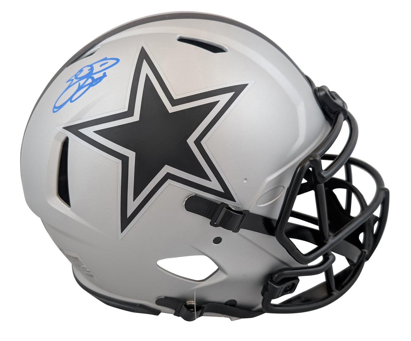 Cowboys Emmitt Smith Signed Rave Full Size Speed Proline Helmet BAS Witnessed