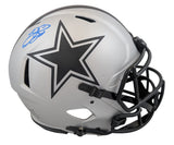 Cowboys Emmitt Smith Signed Rave Full Size Speed Proline Helmet w/ Case BAS Wit