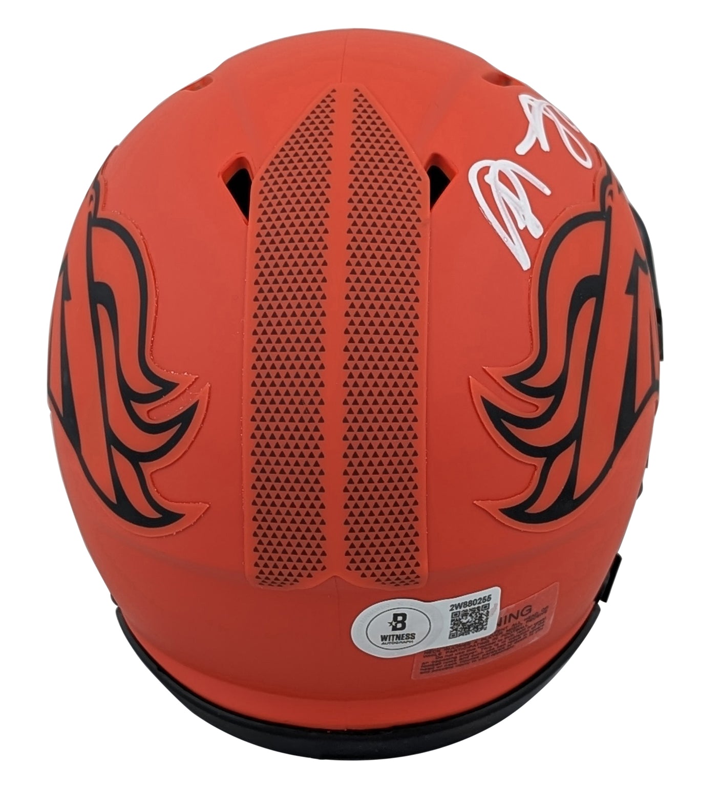 Broncos Shannon Sharpe Authentic Signed Rave Speed Mini Helmet BAS Witnessed