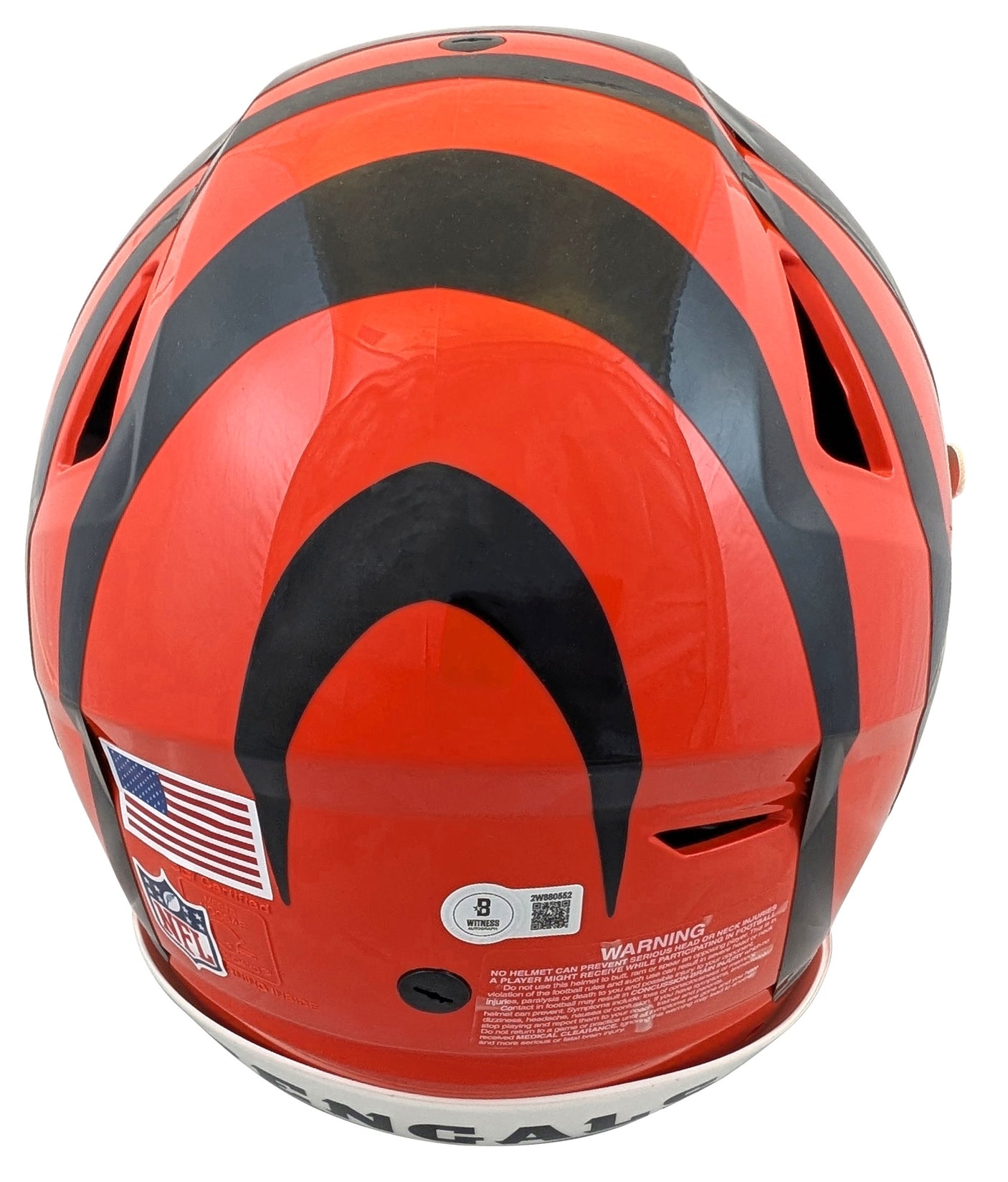 Bengals Ja'Marr Chase Authentic Signed Speed Flex Full Size Helmet BAS Witnessed