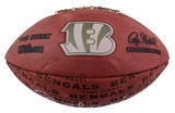 Bengals Ja'Marr Chase Signed Wilson "Duke" Team Showcase Football W/ Case BAS W