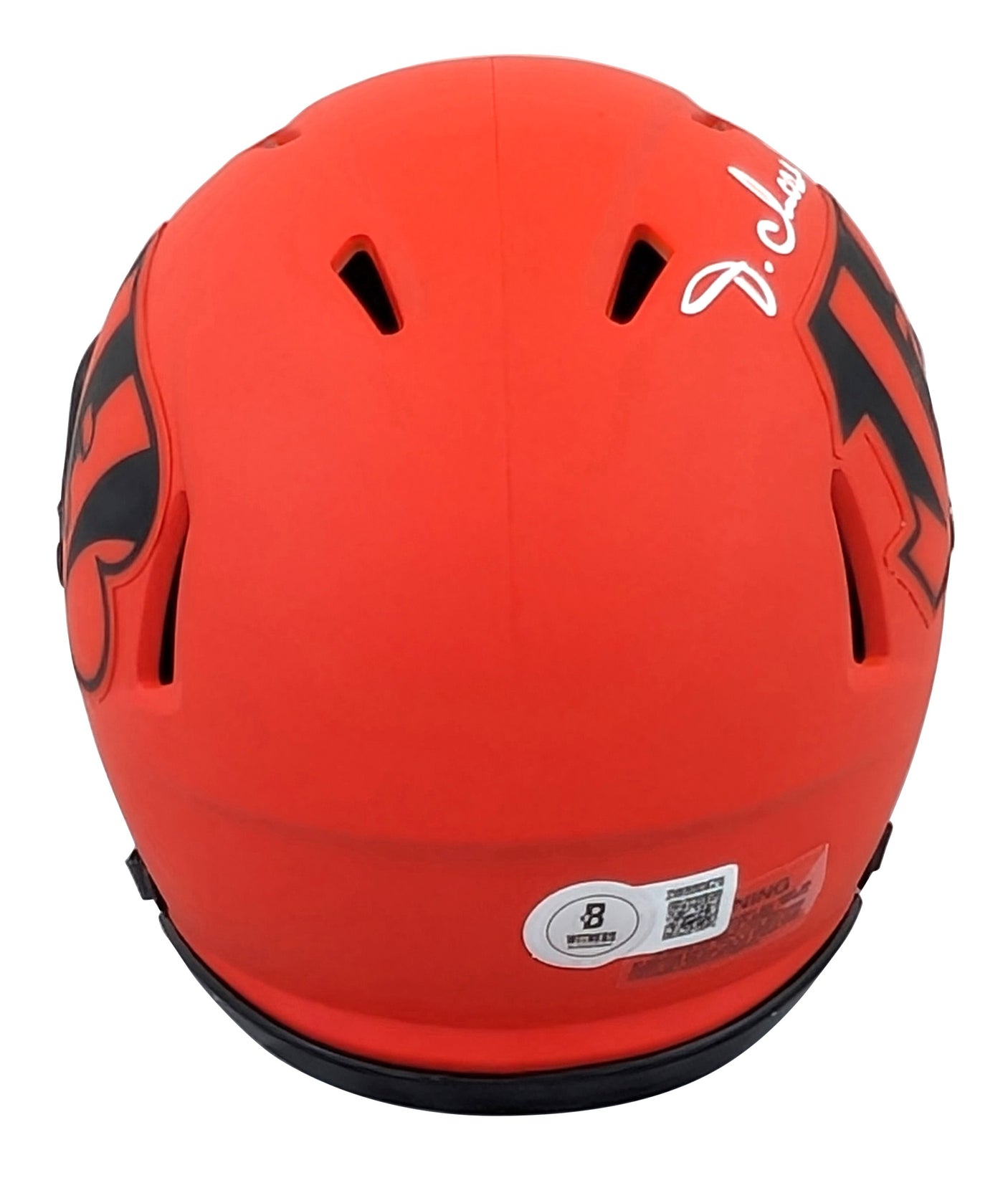 Bengals Ja'Marr Chase Authentic Signed Rave Speed Mini Helmet BAS Witnessed