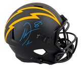 Chargers Antonio Gates Signed Eclipse Full Size Speed Rep Helmet BAS Witnessed
